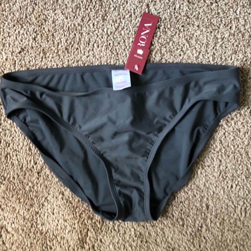 Merona swim bottoms Gray women's size Large MET